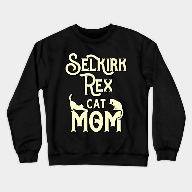 Selkirk rex cat mama breed. Perfect present for mother dad friend him or her Crewneck Sweatshirt by SerenityByAlex